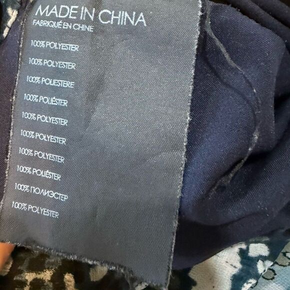 Club Monaco Palazzo Pants Jessyn Women Sz 4  Wide Leg Flowy Printed - Picture 9 of 13